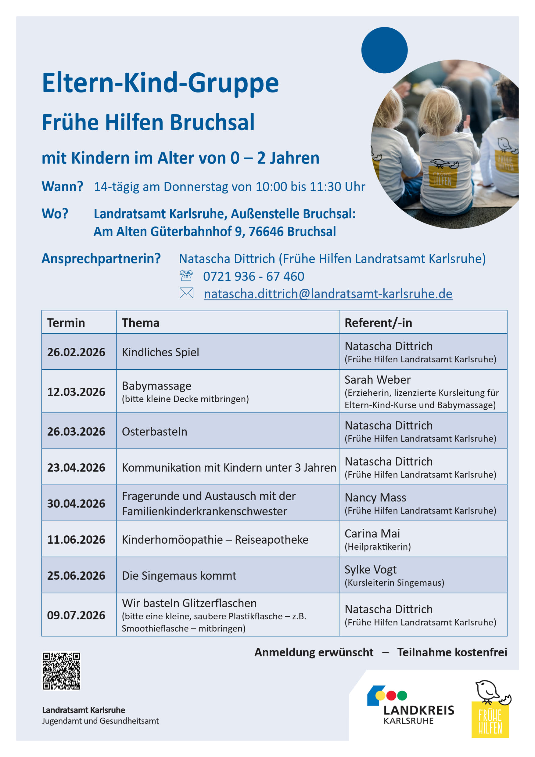 Bild vergr&ouml;&szlig;ern: Gruppenplakat Bruchsal 1.HJ 2026