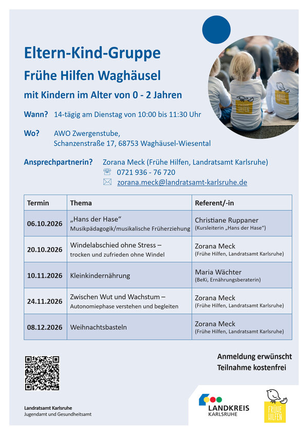 Bild vergr&ouml;&szlig;ern: Plakat A3 Eltern-Kind-Gruppe_Wagh&auml;usel2. Hj. 2026_1