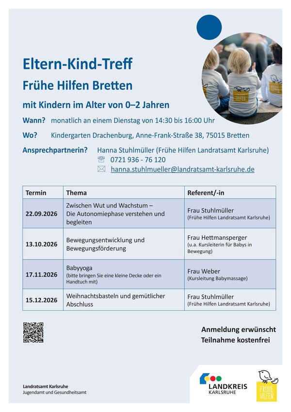 Bild vergr&ouml;&szlig;ern: Plakat A3 Eltern-Kind-Treff_Bretten_2. Hj. 2026_2