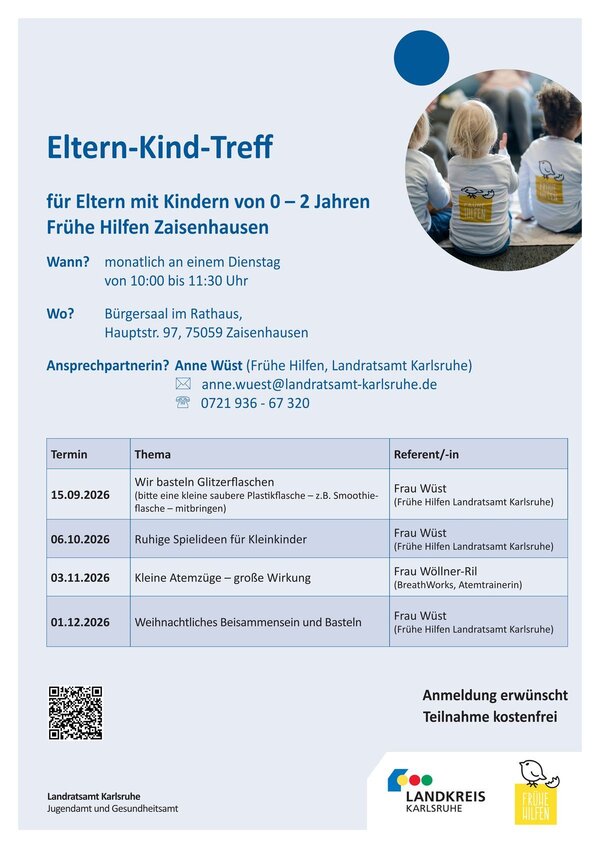 Bild vergr&ouml;&szlig;ern: Plakat A3 Eltern-Kind-Treff_Zaisenhausen_2. Hj. 2026_3