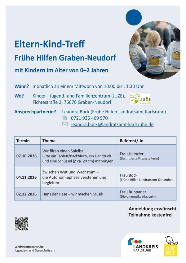 Bild vergr&ouml;&szlig;ern: Plakat A3 Eltern-Kind-Treff_Graben-Neudorf_2. Hj. 2026_2